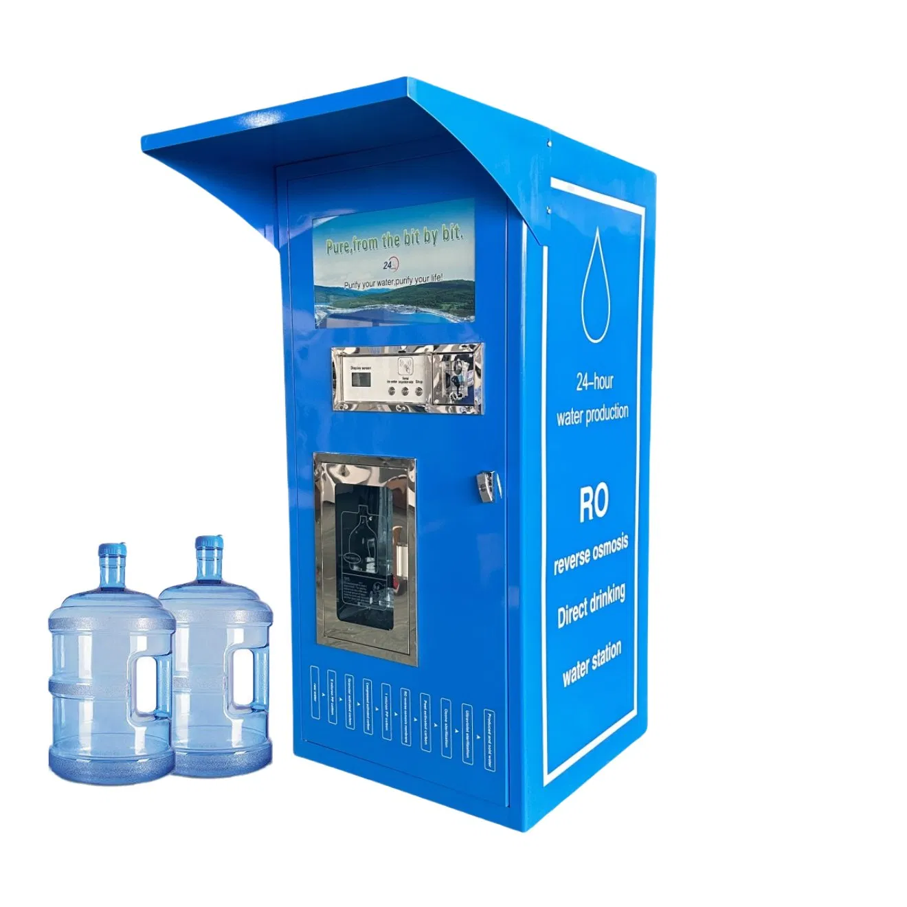Self-Service IC Card Swiping Coin Operated Barrel Bucket 5 Gallon Community Drinking Water Vending Machine