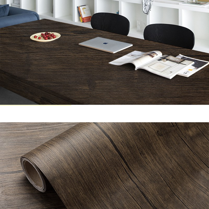 China Wholesale Wooden Wallpaper Korea Brick Wallpaper 3D PVC Vinyl Self-Adhesive Decoration Wallpaper Wall Stickers Roll