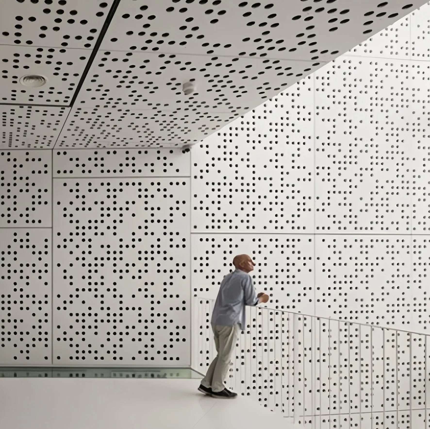School Gym Room Customized Style Aluminum Honeycomb Micro Perforated Acoustic Panel
