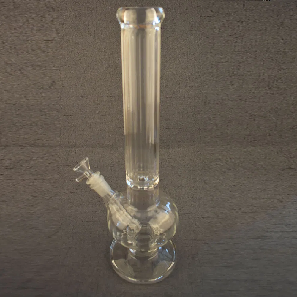 Phoenix Black Beaker Glass Smoking Water Pipe with Double Tyre Percs