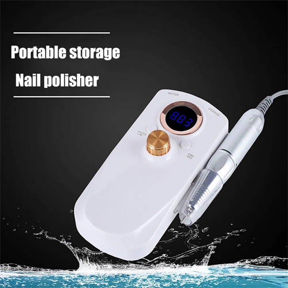 New Professional Rechargeable 350000rpm Electric Nail Drill Machine Sg702 Portable Nail Polishing Machine Cordless Nail Drills