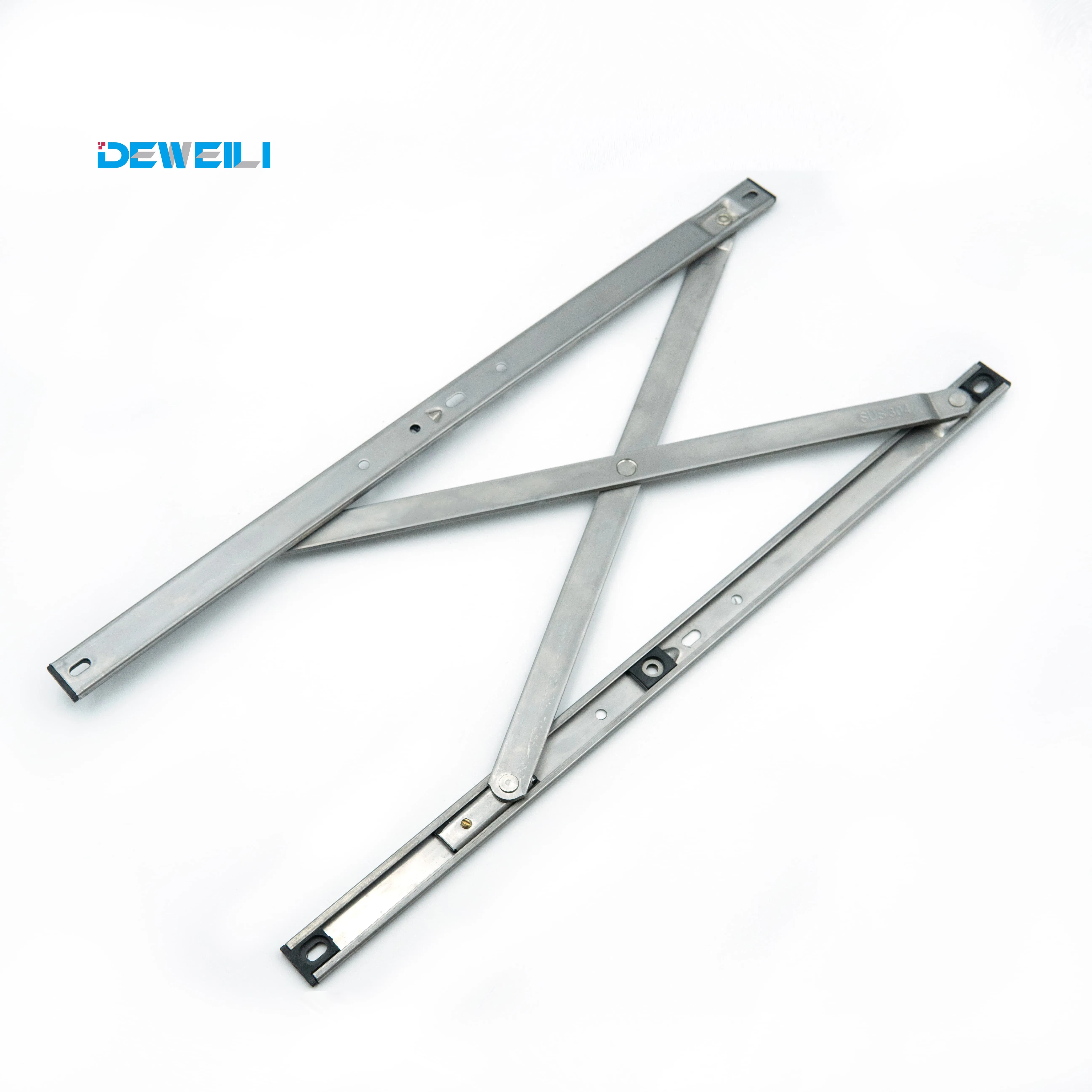 Parallel Hinge Hardware Accessories 22mm Square Groove Stainless Steel Folding Hinge Curtain Wall Window
