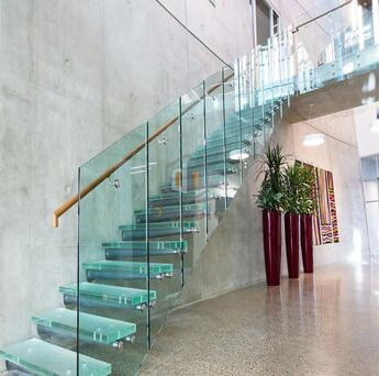 Aluminum Alloy Guardrail Handrail Laminated Tempered Glass with Good Safety Performance