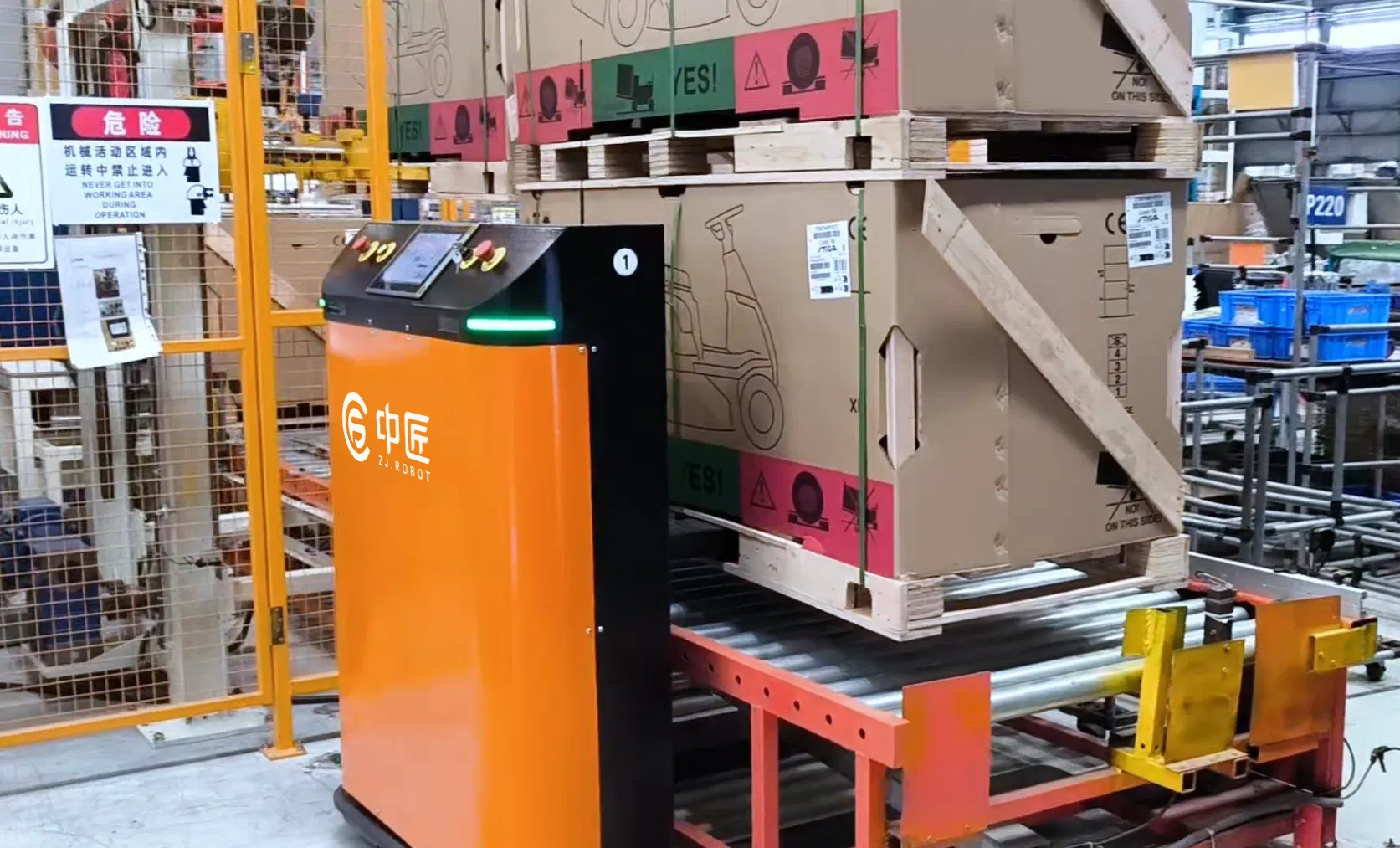 Automated Stacking Type Unmanned Lift Forklift 1.5 Ton Agv Handling Laser Navigation Robot