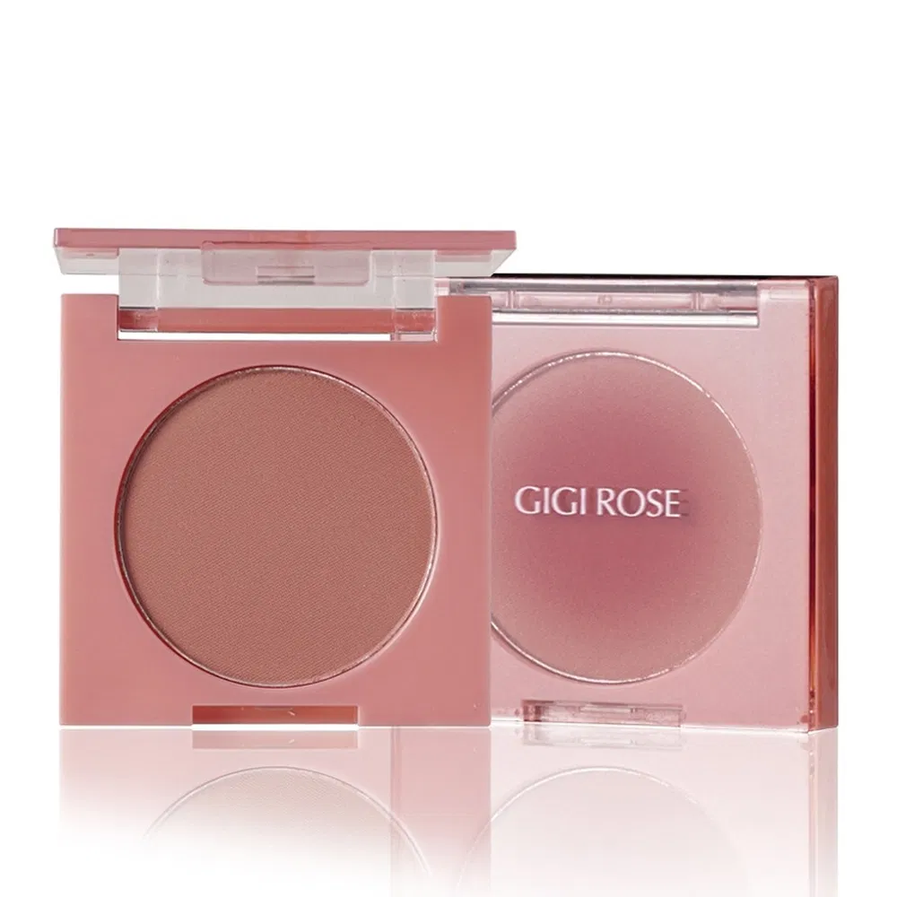 Sweat-Proof and Oil-Control Color-Shifting Effect Monochrome Pressed Powder Blush for Portable Travel Make-up