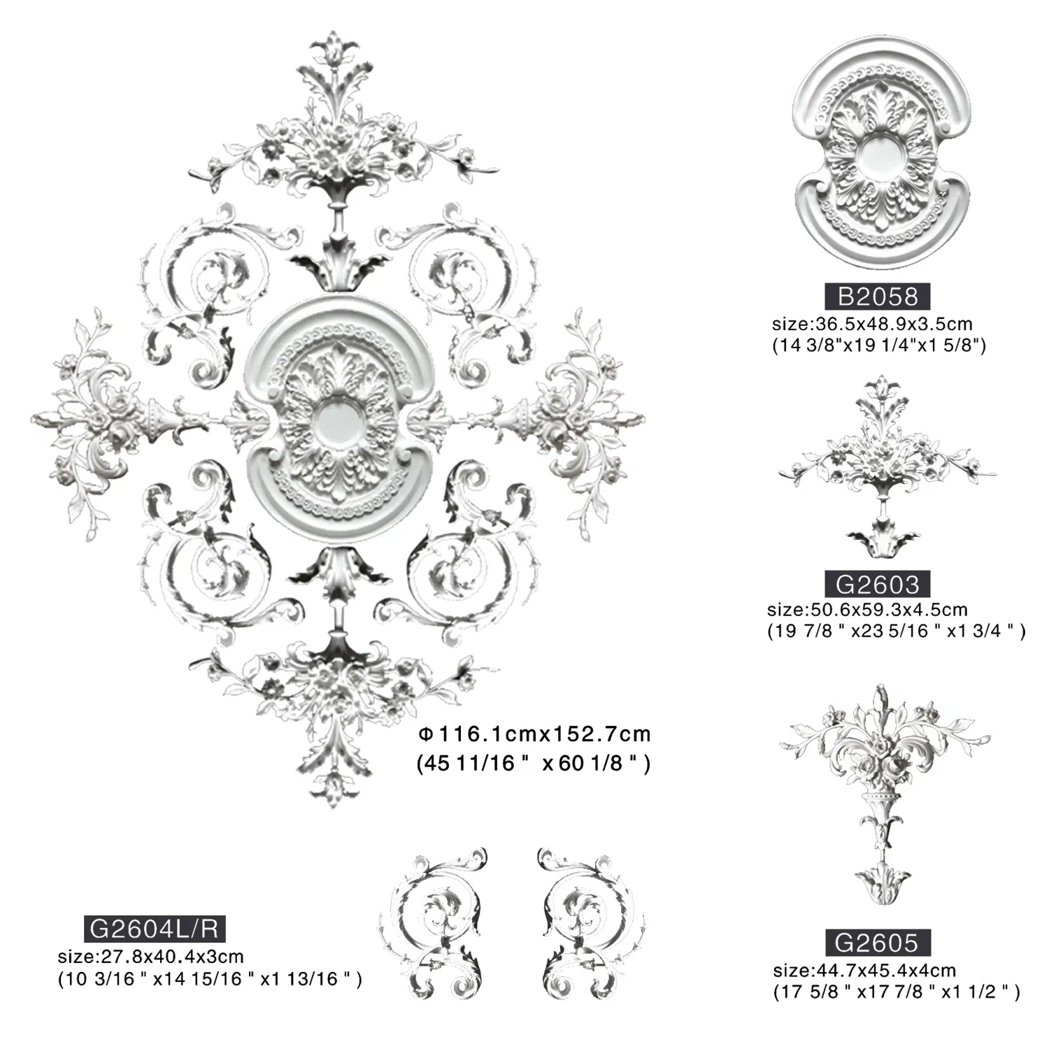 Auuan China Manufacture Lightweight Flower Ceiling Tiles for Home Design