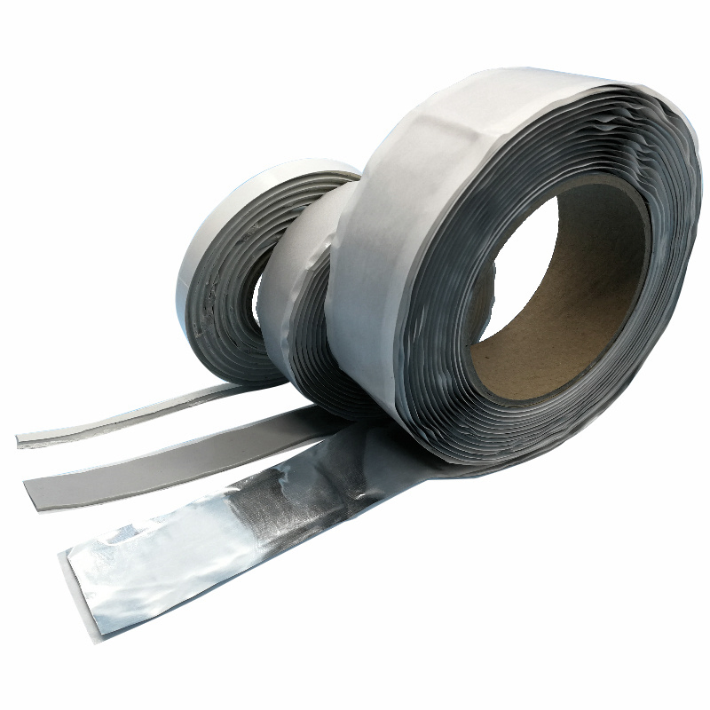 Single-Sided Aluminum Foil Waterproof Duct Flash Tape Butyl Tape for Roof Waterproofing