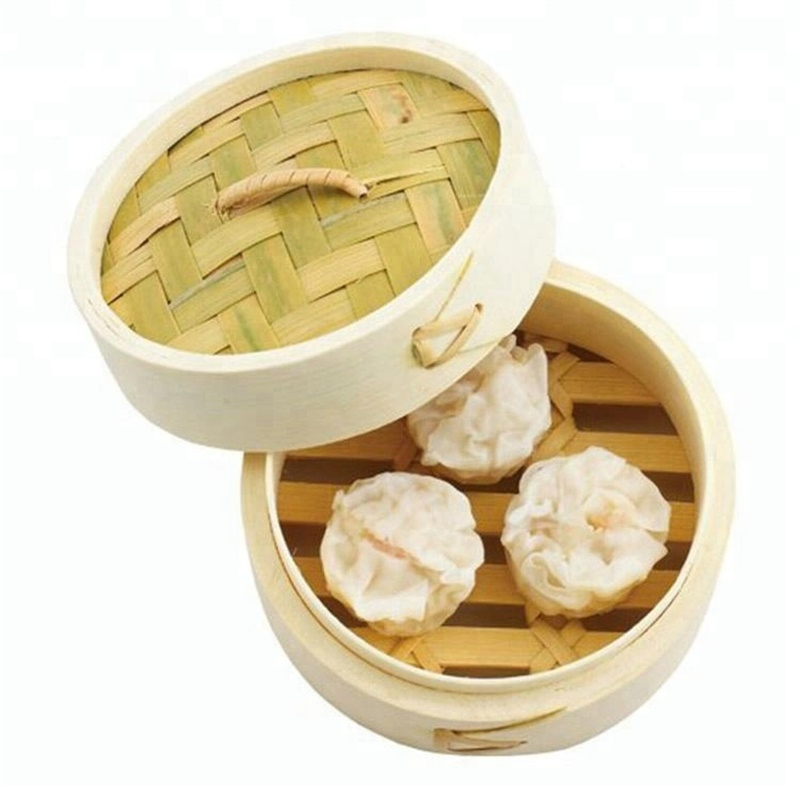 Бамбуковая пароварка 4-х уровневая, 100% натуральный бамбук