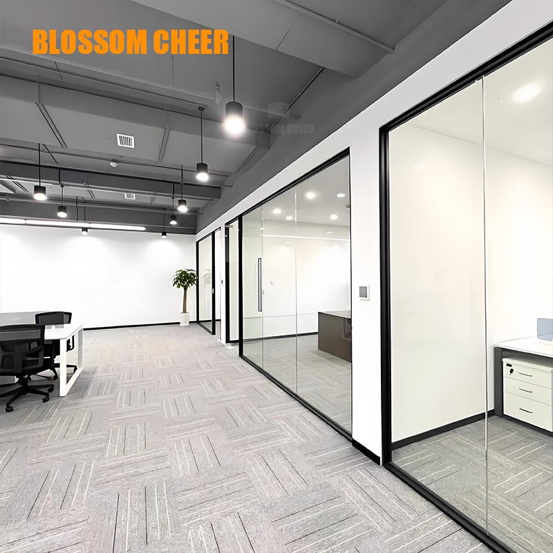 High-Quality Factory Direct for Modern Office Spaces Aluminum Glass Partition Walls