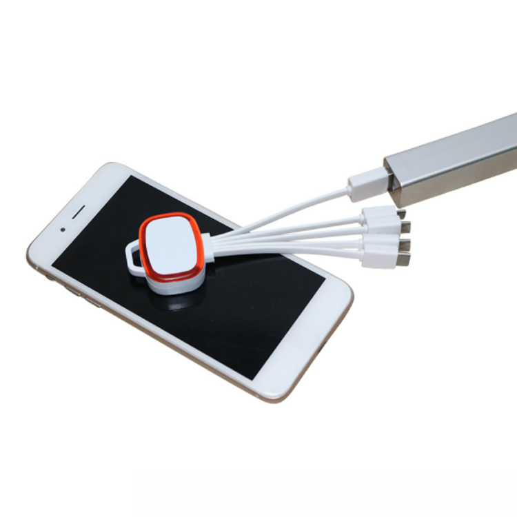 Amazon 4 in 1 LED Glow Flowing Charger USB LED Cable Micro USB Type C Charging All in One Cable Customized Logo