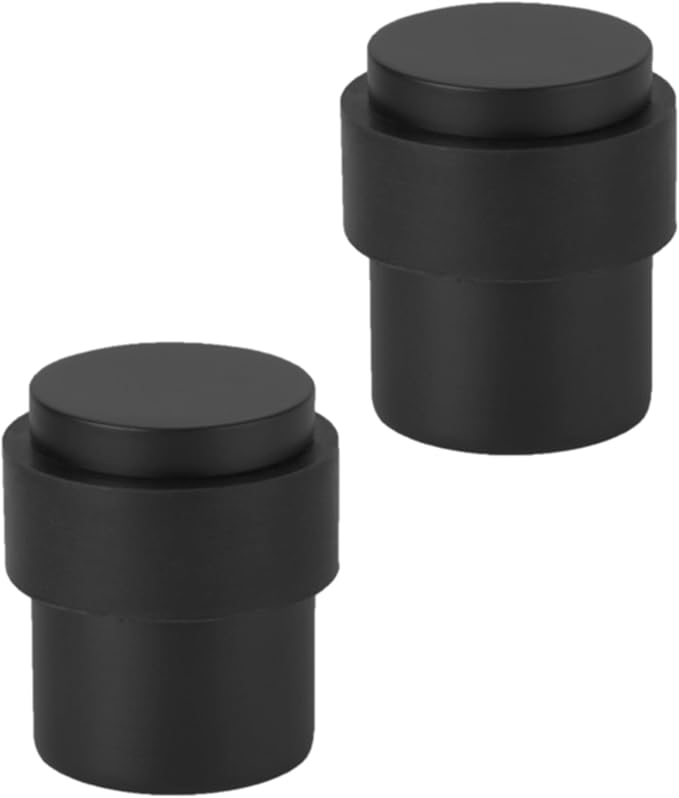 Mdmp-158 Die-Cast Zinc Door Stop, Black Finish