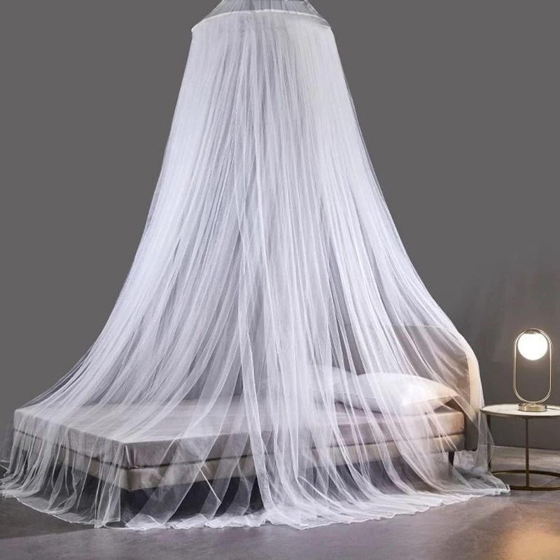 New-Style Modernization Solid Cotton Ceiling Mounted Courtyard Floor Pattern Mosquito Net