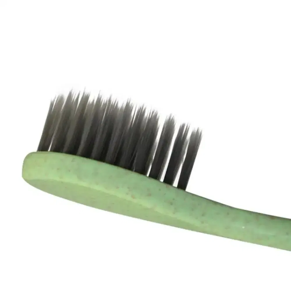Green Biodegradable Toothbrush Perfect with Hotel Amenities for Hotel Guest Rooms