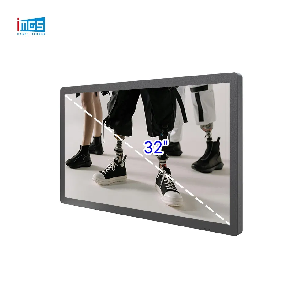 Indoor Wall Mount 32 Inch Media Player Digital Signage Touch Screen
