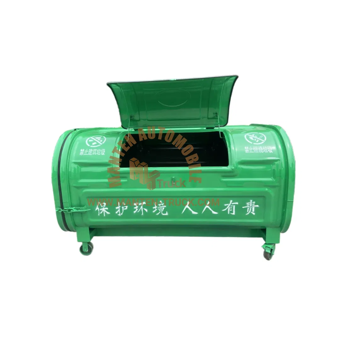 Контейнер для мусора уличный с крюком-захватом