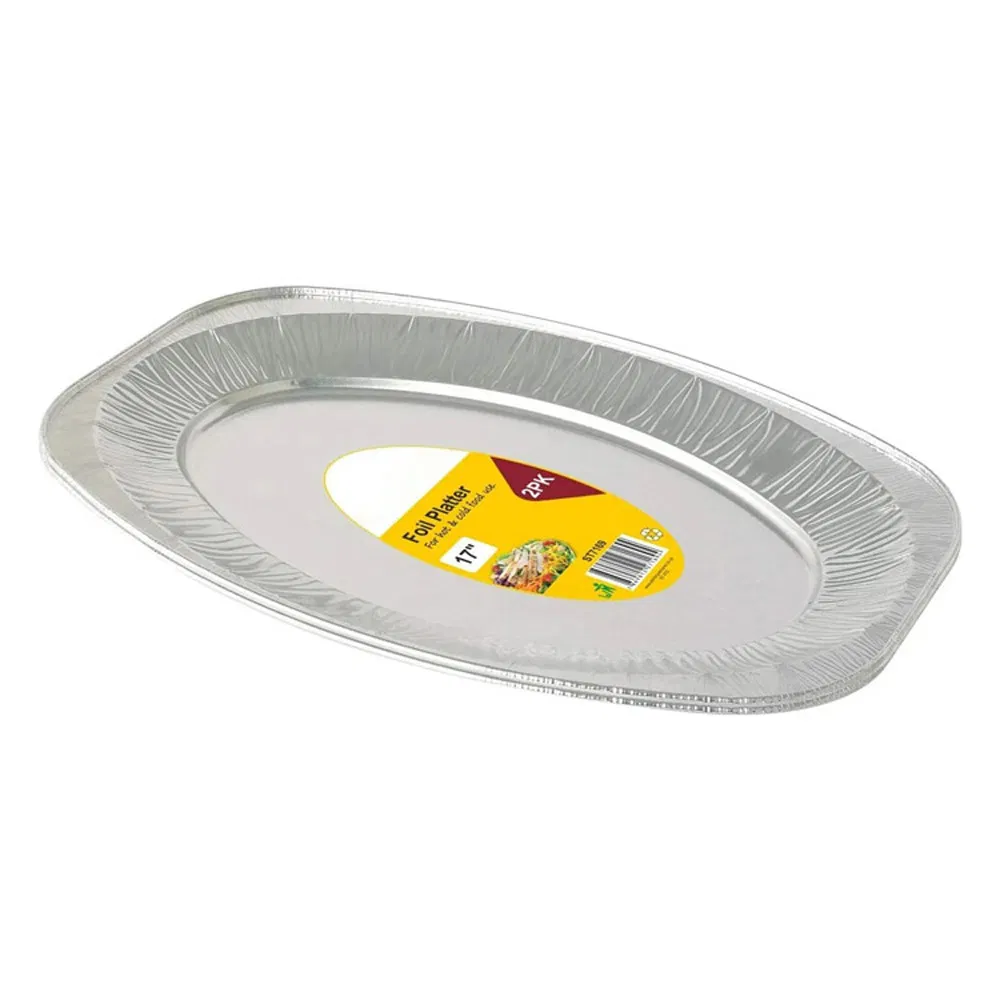 Factory Outlet Disposable Oval Roasting Fish Aluminium Foil Pan