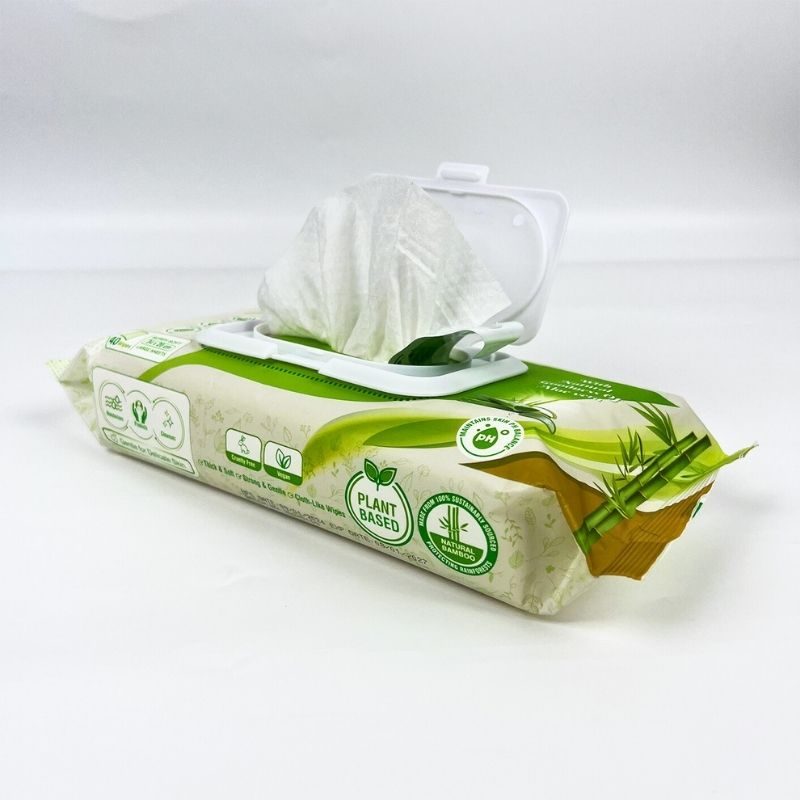 Adult Hygiene Wipes Soft and Gently No Stimulation High Absorption Bamboo Wipes