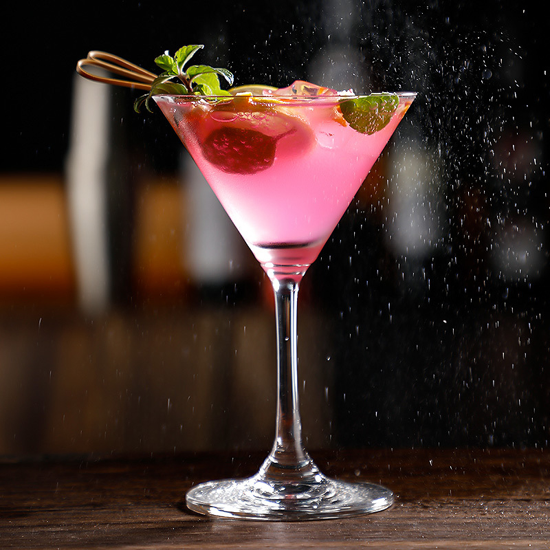 Wholesale Large Handmade Crystal Red Wine Glass Red Stem Black Bottom Bordeax Goblet