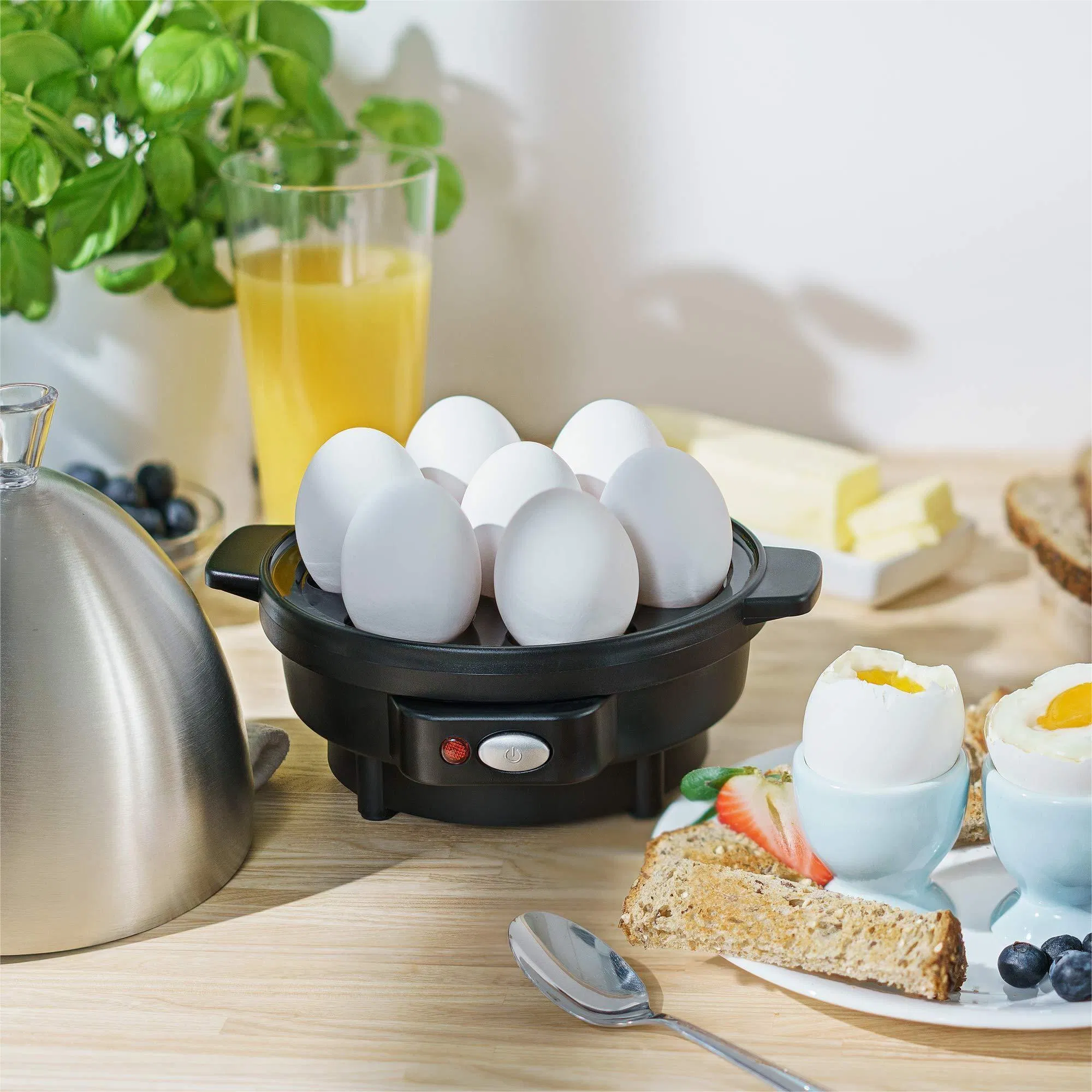 Stainless Steel Auto Shut off Scrambled Poached Rapid Electric Egg Cooker Boiler