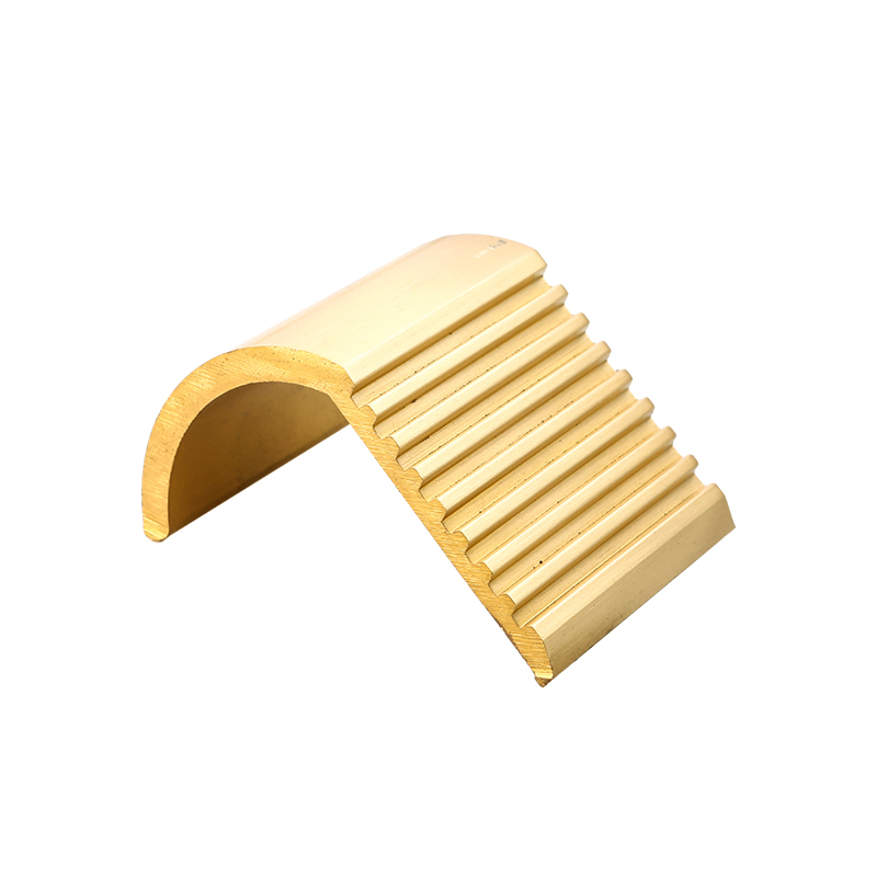 Stair Tread Metal Brass Anti Slip Strip L-Shaped Brass Profile Extrusion Processing Plant