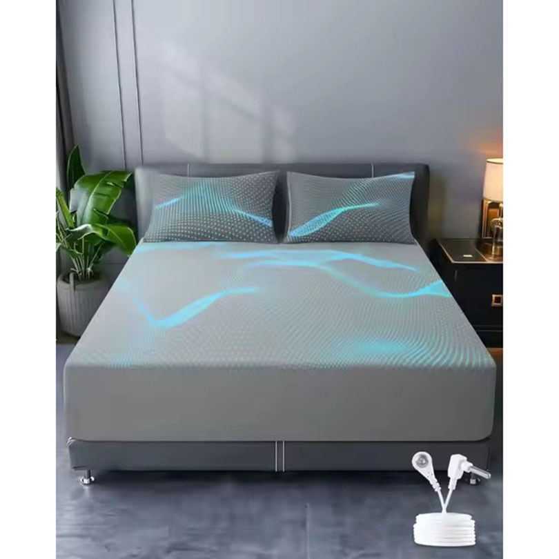 Earthing Fitted Sheet Bedspread Better Sleep Natural Grounding Wellness Grounding Mat Half Sheet