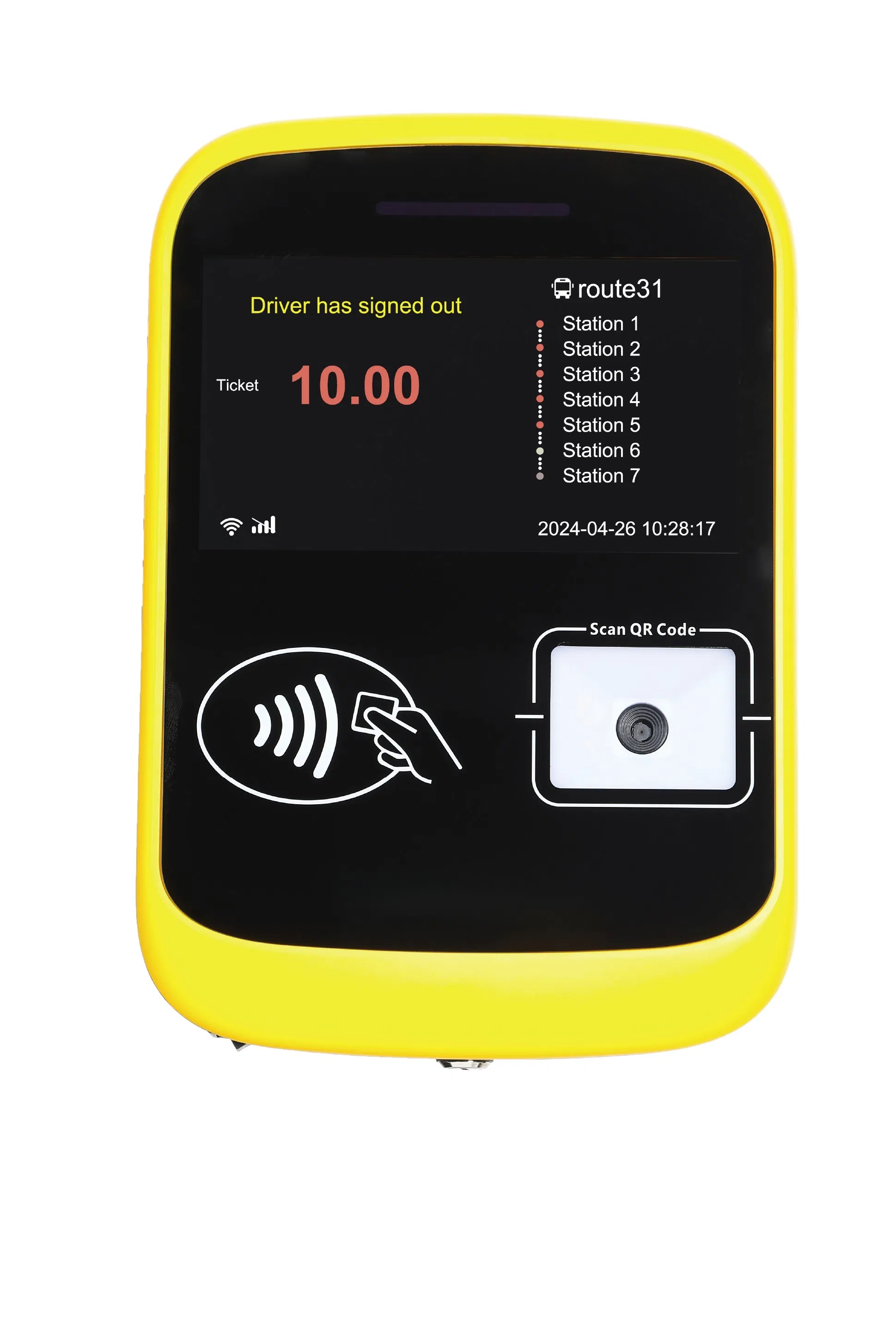 Android 10 Ticket Validator with Card Swiping and Scanning