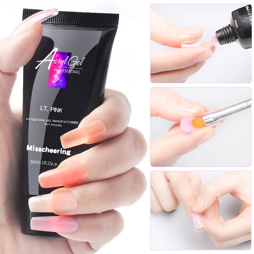 Wholesale Hot Selling 9PCS Nail Poly Gel Kit for Nail Tips Extension
