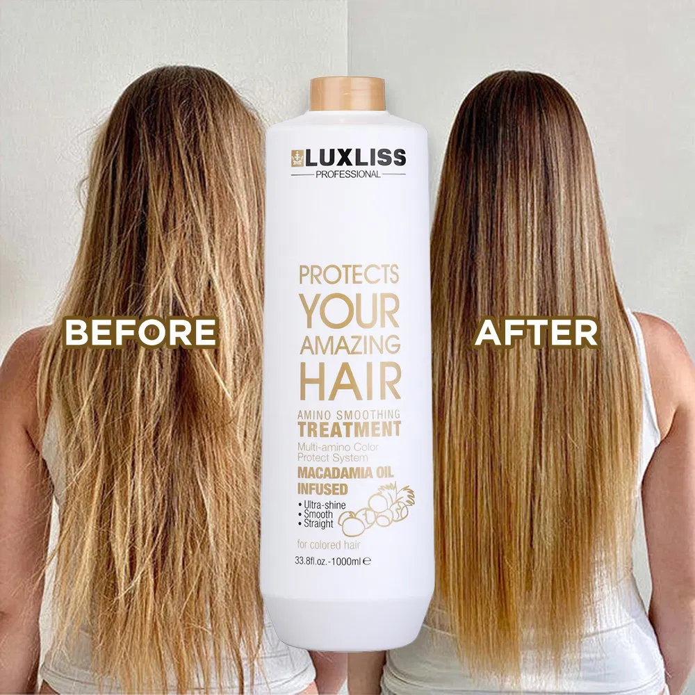 Luxliss Private label Repair Damaged Smoothing Cream Amino Straightening Hair Treatment Cream
