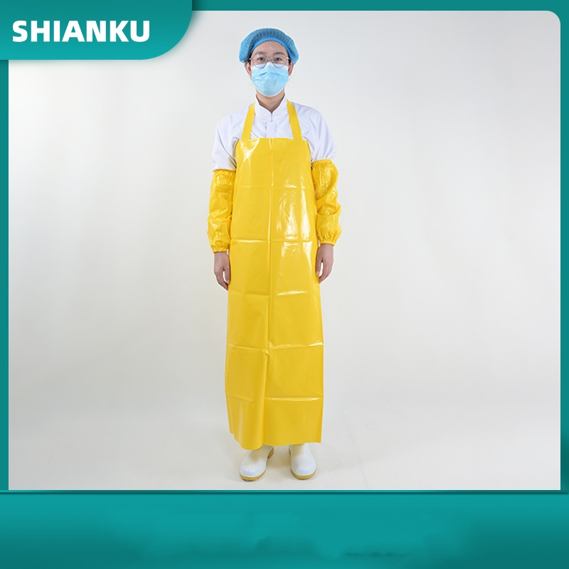 Shianku Industrial Waterproof Sleeveless Plastic Working TPU Apron
