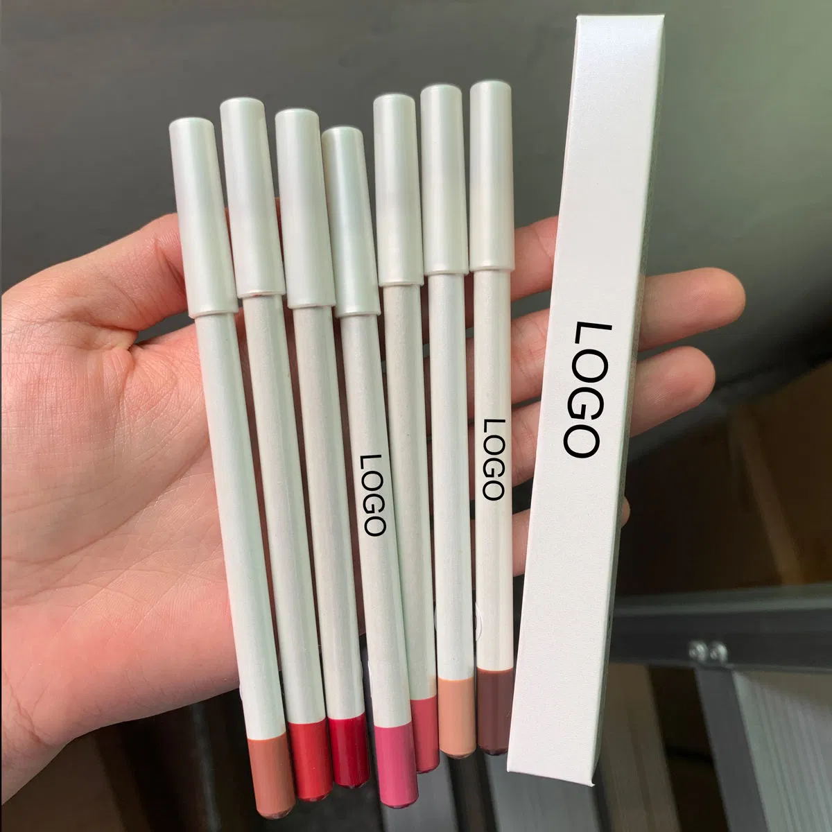 Custom Your Own Brand Matte Nude Brown Lip Liners Vegan Creamy Lipliner Private Label Lip Liner