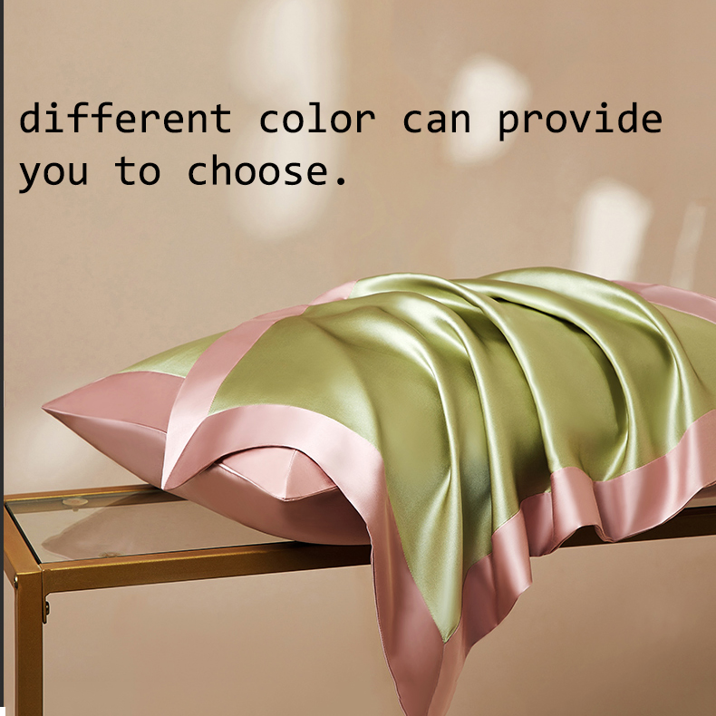 Colorful 100% Mulberry Silk Satin Pillowcase