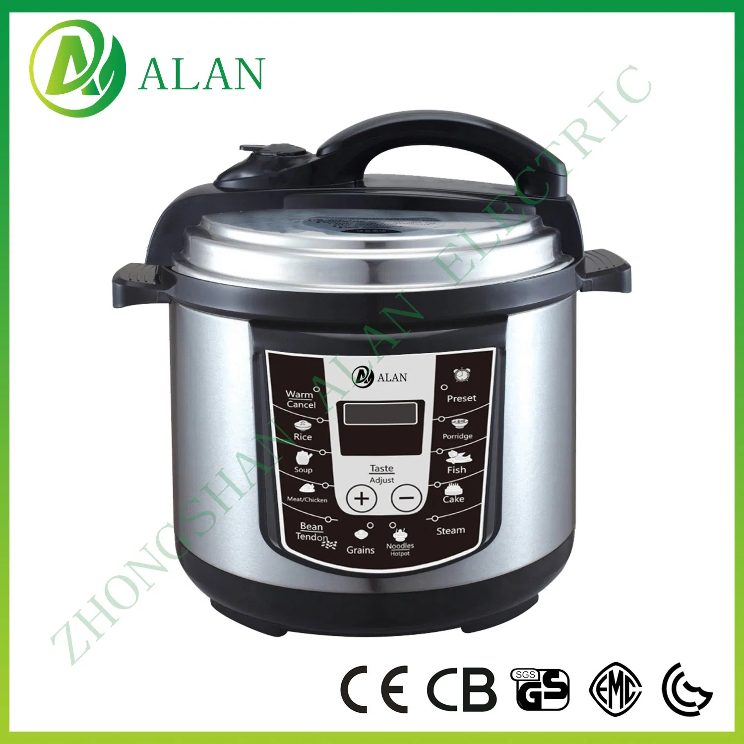 4-12L Large Size Multipurpose Electrical Pressure Cooker Rotate Controller