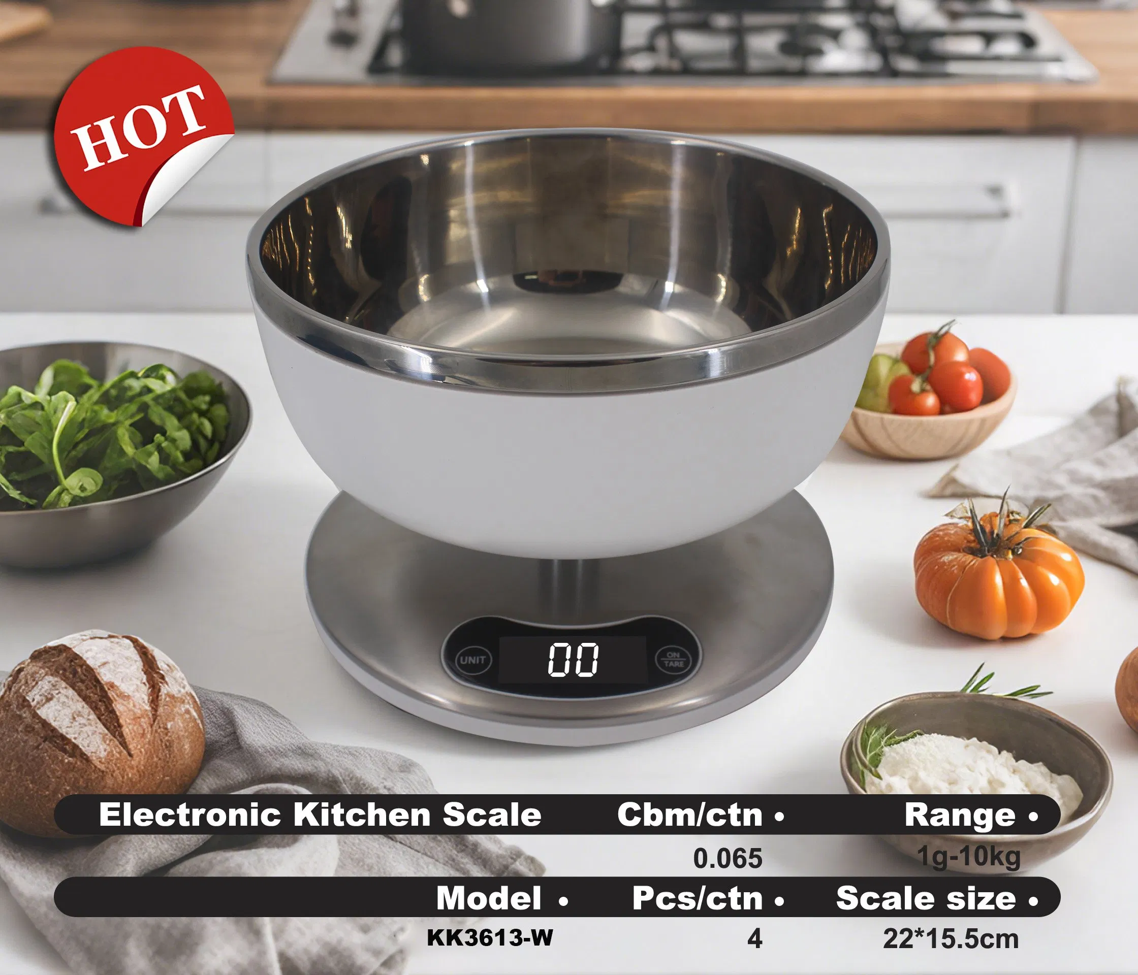 Кухонные весы XINFU KK3613 с чашей 10 кг