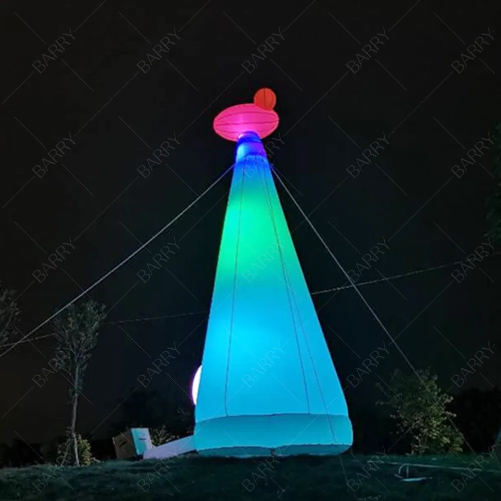 Colorful Lighting Cartoon Inflatable Giraffe for Event Decoration LED