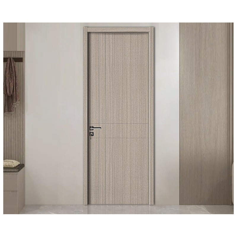 High Quality Custom WPC Door MDF Composite Door PVC Paint Free Bedroom Hotel Composite Door