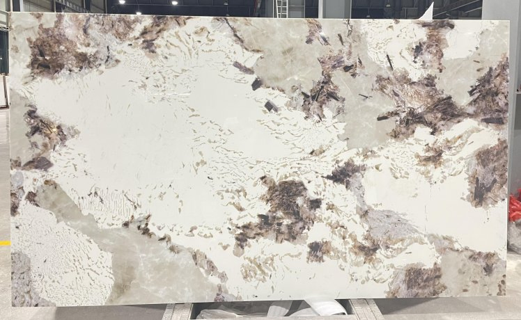 Home Decoration Calacatta Luxury Crystallized Glass Stone for Construction Decoration