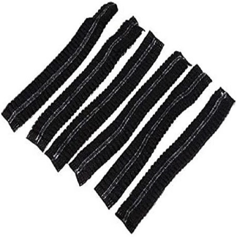 Black Disposable Medical Elastic Mesh Cap/Hairnet