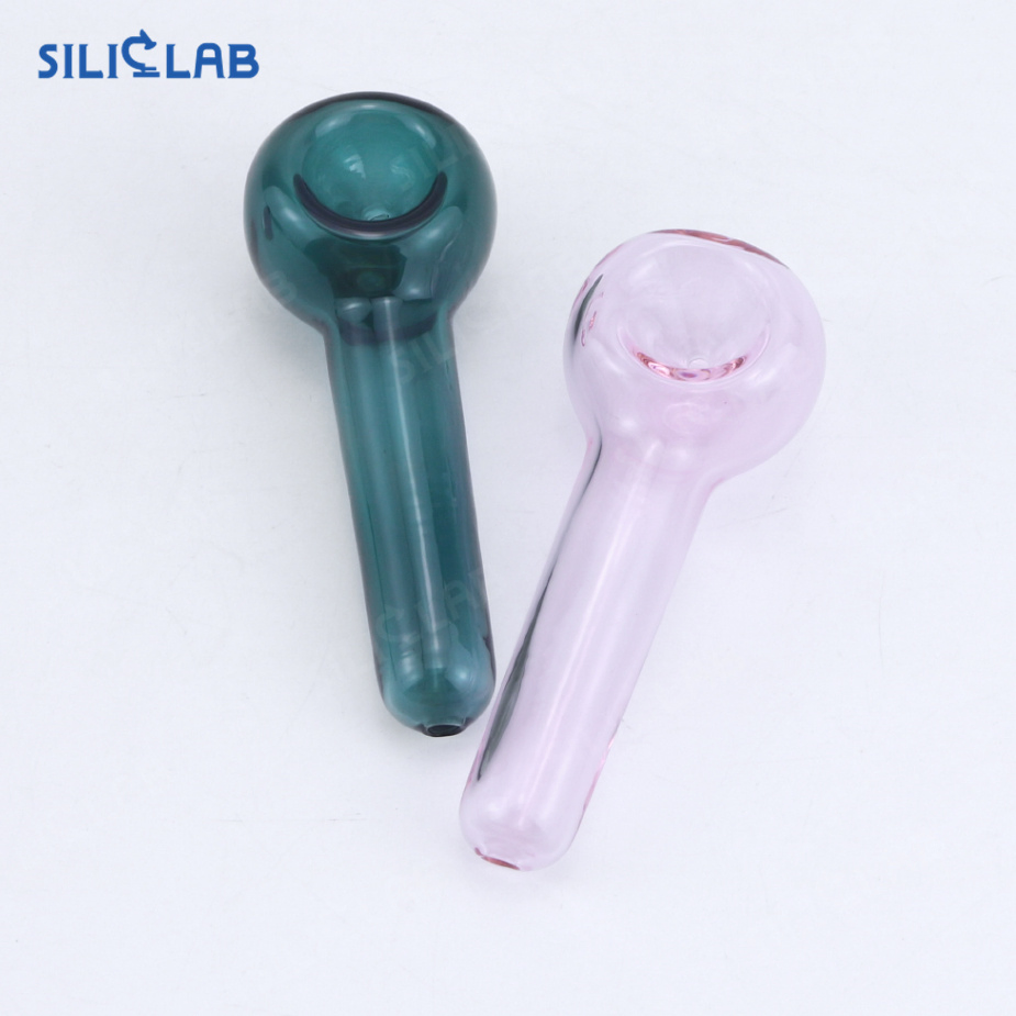 China Wholesale Handmade Straight Crystal Glass Tobacco Smoking Pipe