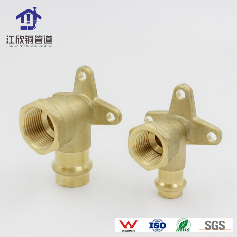 Brass Lugged F Elbow Press Compression Thread Pipeline Fitting