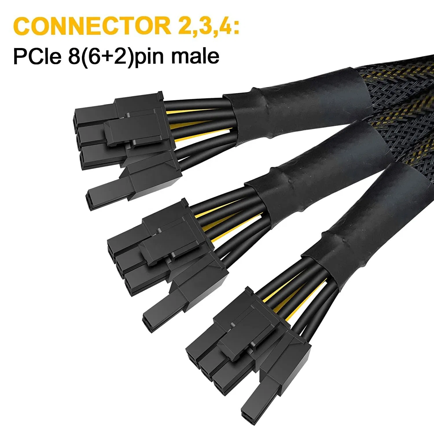 Кабель-удлинитель Pcl-E 8 Pin Female to 3X GPU 8 Pin Male