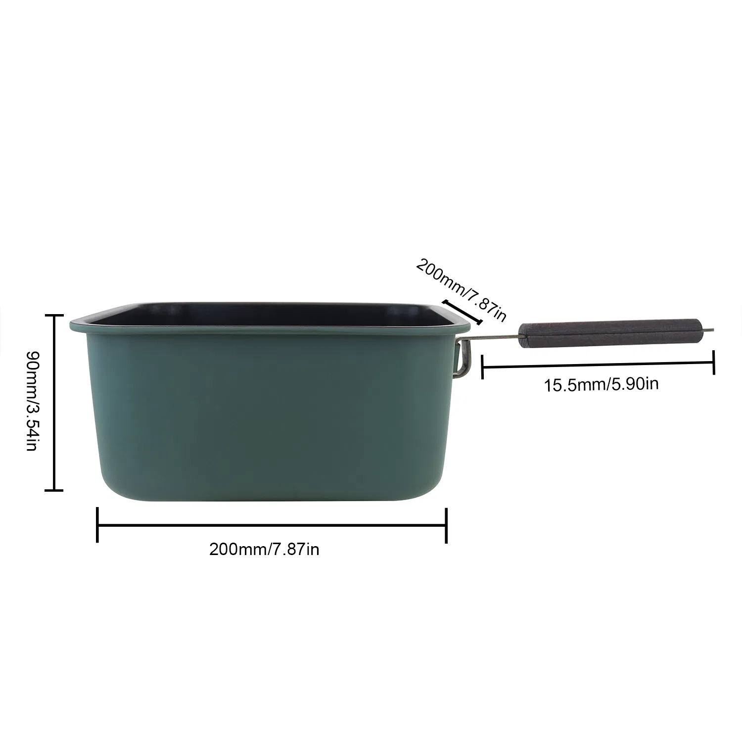 Square Multifunctional Camping Pot Frying Pan