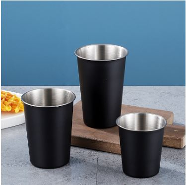 Стальные кружки для кофе и коктейлей