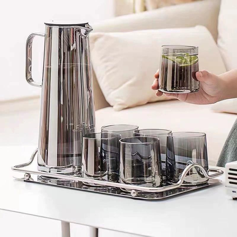 High Borosilicate Glass Environmental Protection Glass Pitcher Cover Band