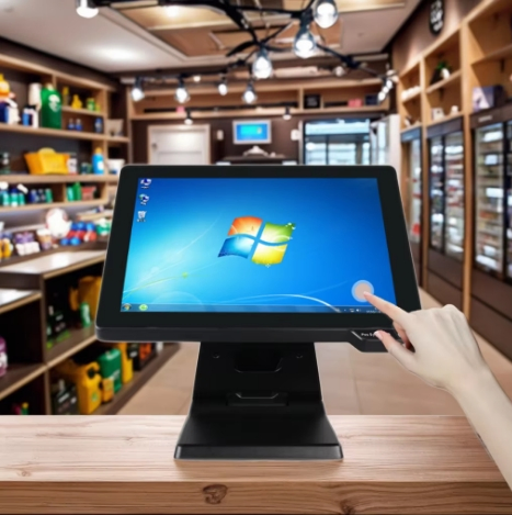 OEM ODM 15.6 Inch Touch Screen POS Android /Windows System 4+128GB POS All in One POS Cash Register System for Shopping Mall