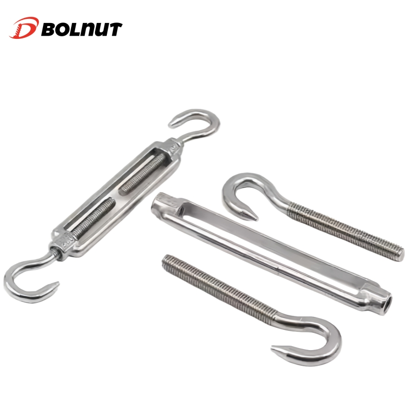 Stainless Steel DIN1480 Turnbuckle with Eye Hook Stud Rigging Hardware Fastener