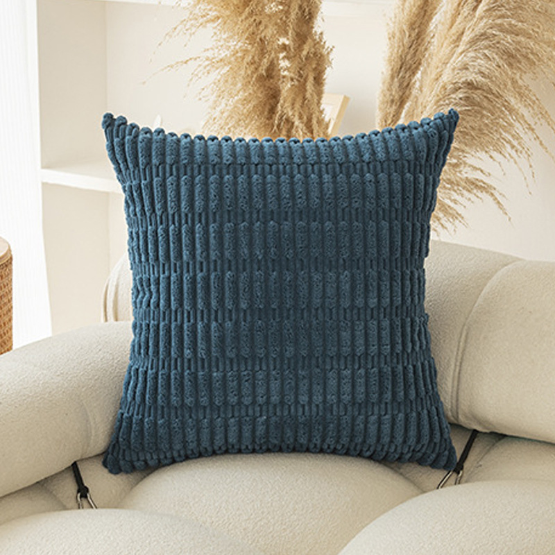 Home Sofa New Corduroy Nordic Solid Color Simple Square Cushion Decoration Pillow Cover