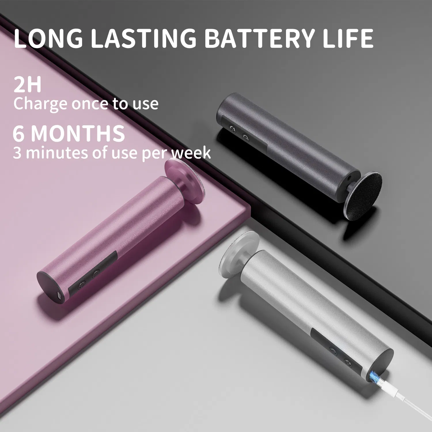 2-in-1 Electric Nail Drill – Rechargeable LED Display Grinder & Polisher with Dust Collector