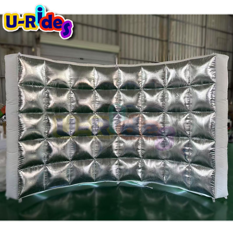 Portable LED White Straight Inflatable Wall Backdrop for Outdoor Events Parties 5m Tent with Blower Oxford Material Model Sale