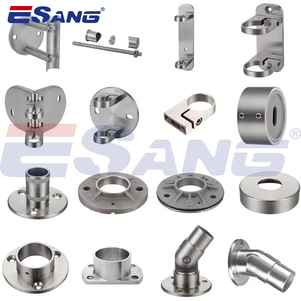 Esang Stair Handrail Accessories 304 Stainless Steel Glass Railing