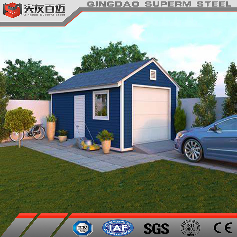 Prefabricated Double Slope Metal Carports Cheap Metal Garages for Sale